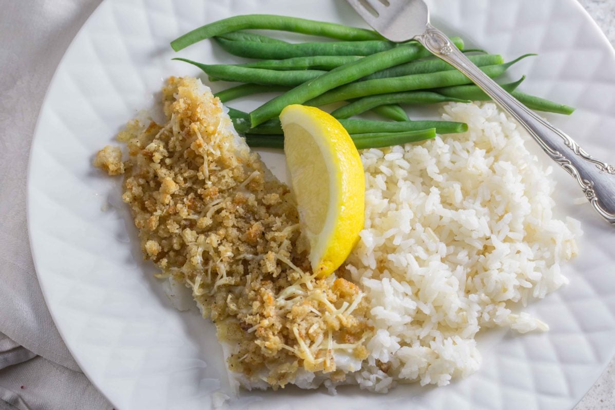 Parmesan crusted Flounder