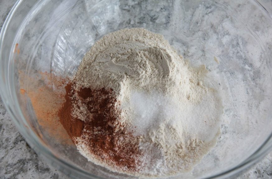 Adding quinoa flour to pancake batter ups the protein content considerably, which makes for a very healthy yet indulgent breakfast.