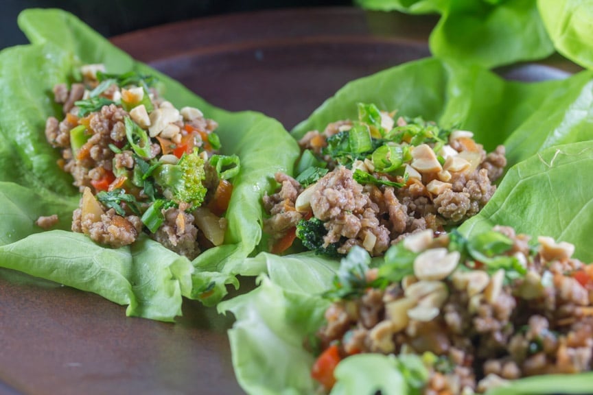 Allow FODMAP Asian Pork Lettuce Wraps 