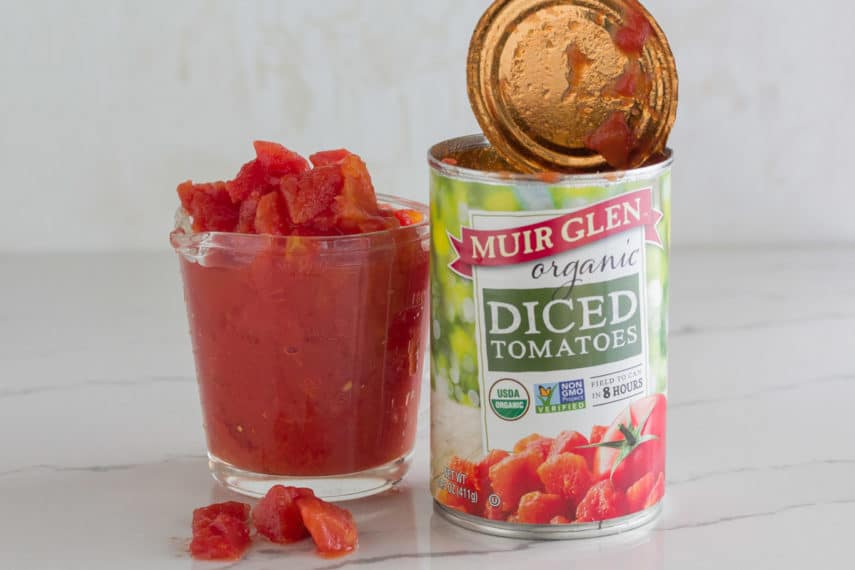 Muir Glen Organic Diced Tomatoes- perfect for Low FODMAP cooking