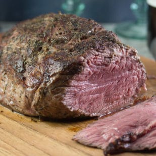 Low FODMAP Rare roast beef-sliced
