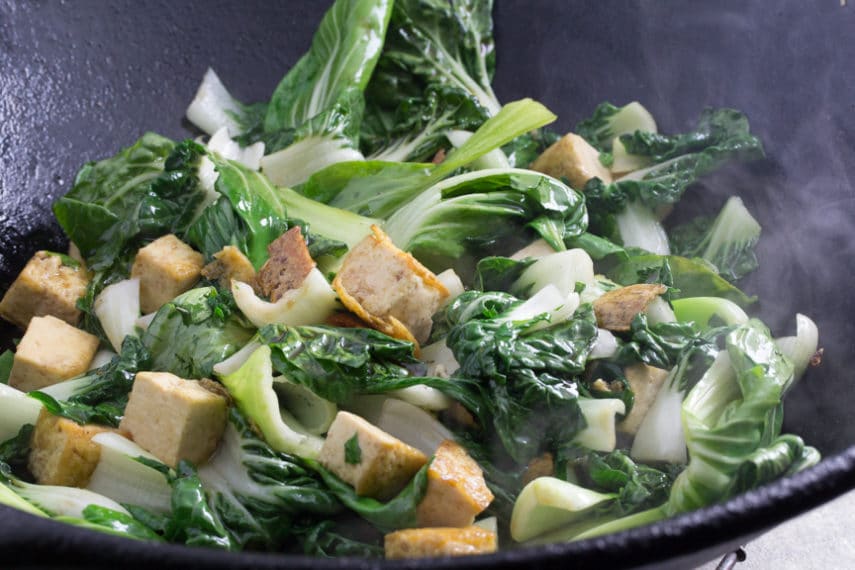 Monash University Certified Low FODMAP Tofu with Baby Bok Choy and Oyster Sauce