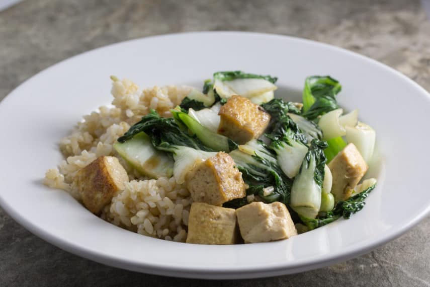  Low FODMAP Tofu with Baby Bok Choy and Oyster Sauce