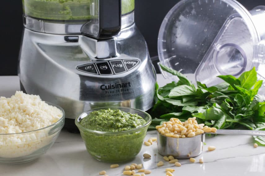 Low FODMAP Basil Pesto is so easy to make - especially with great fresh ingredients. 