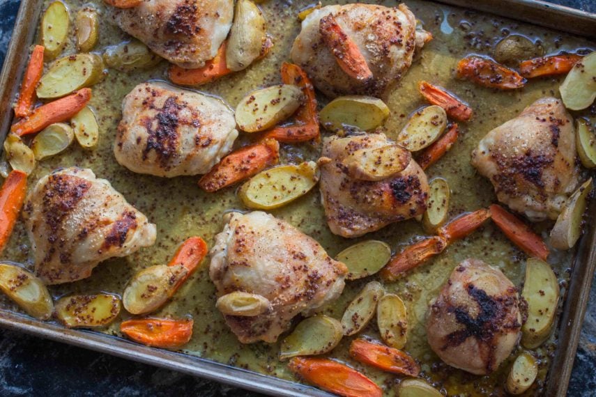 Low FODMAP one pan Maple Mustard Chicken 