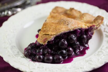 blueberry pie slice