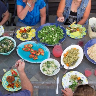 Fourth of July - a table full of Low FODMAP deliciousness.