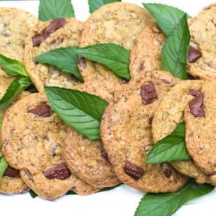 New fresh-mint-chocolate-chunk-cookies.