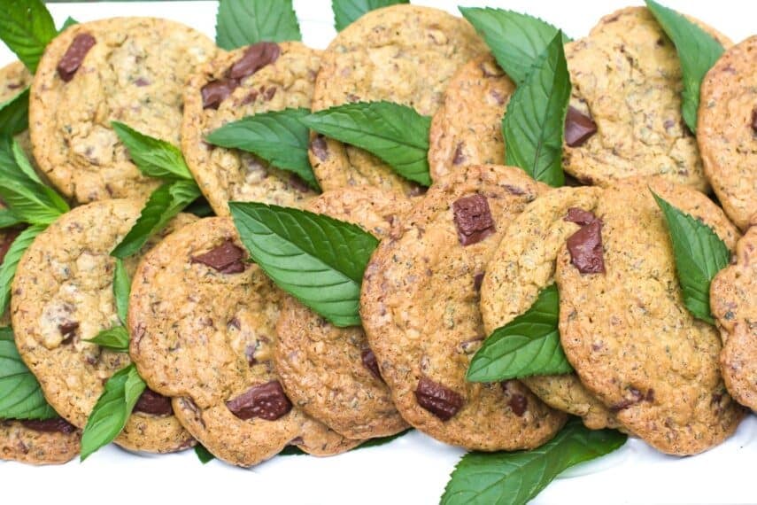 New fresh-mint-chocolate-chunk-cookies.