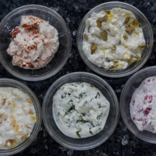 low FODMAP Flavored Ricotta Spreads