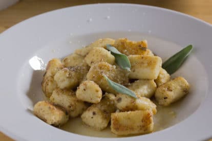 ricotta gnocchi in bowl