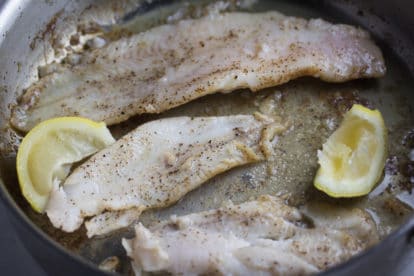 sauteed flounder in browned butter 2