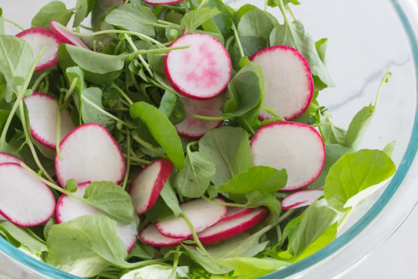 what to eat watercress & radish salad