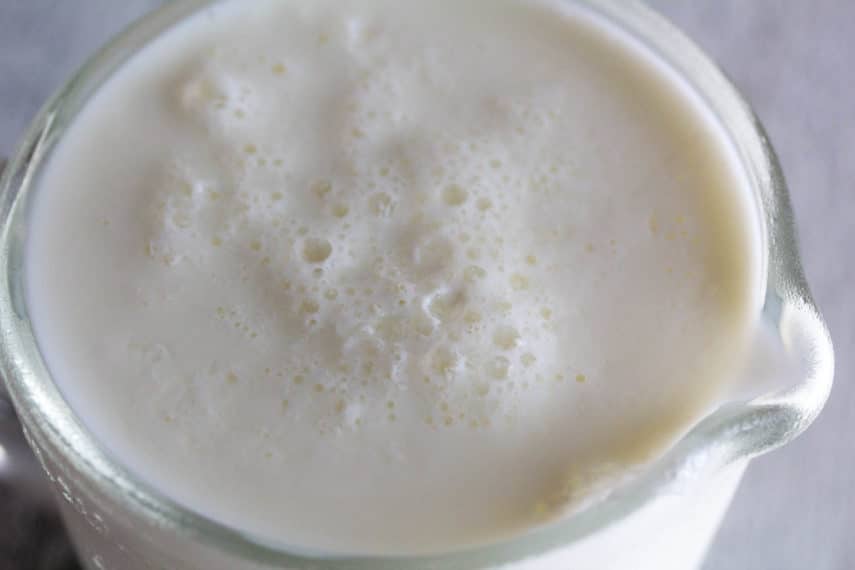 closeup buttermilk
