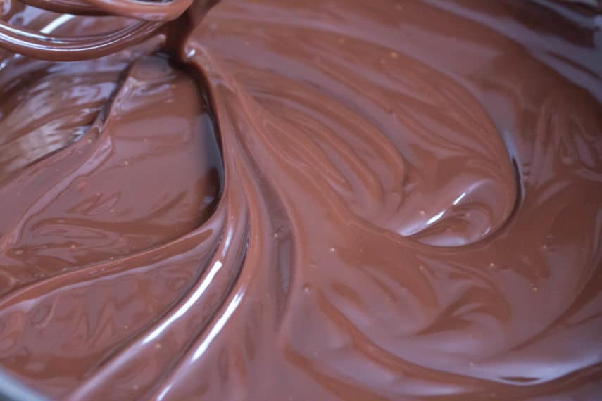creamy dark chocolate ganache