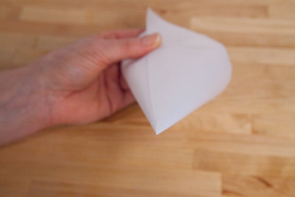 making a parchment cone 5