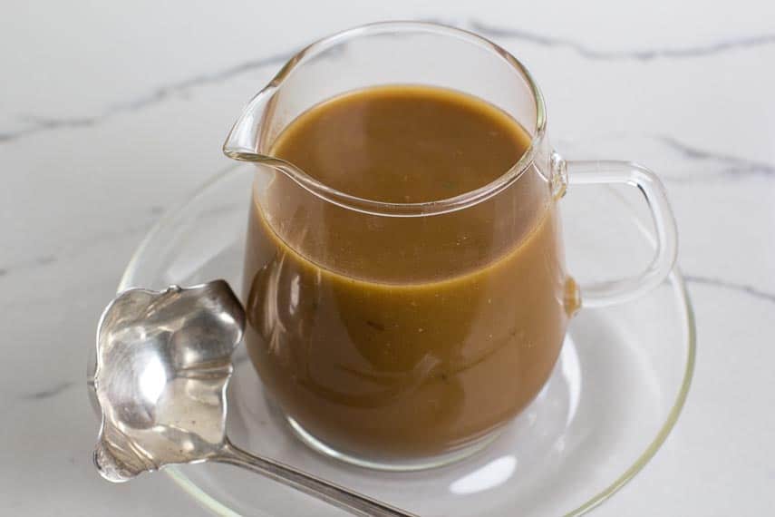 Low FODMAP Gravy with pan drippings added