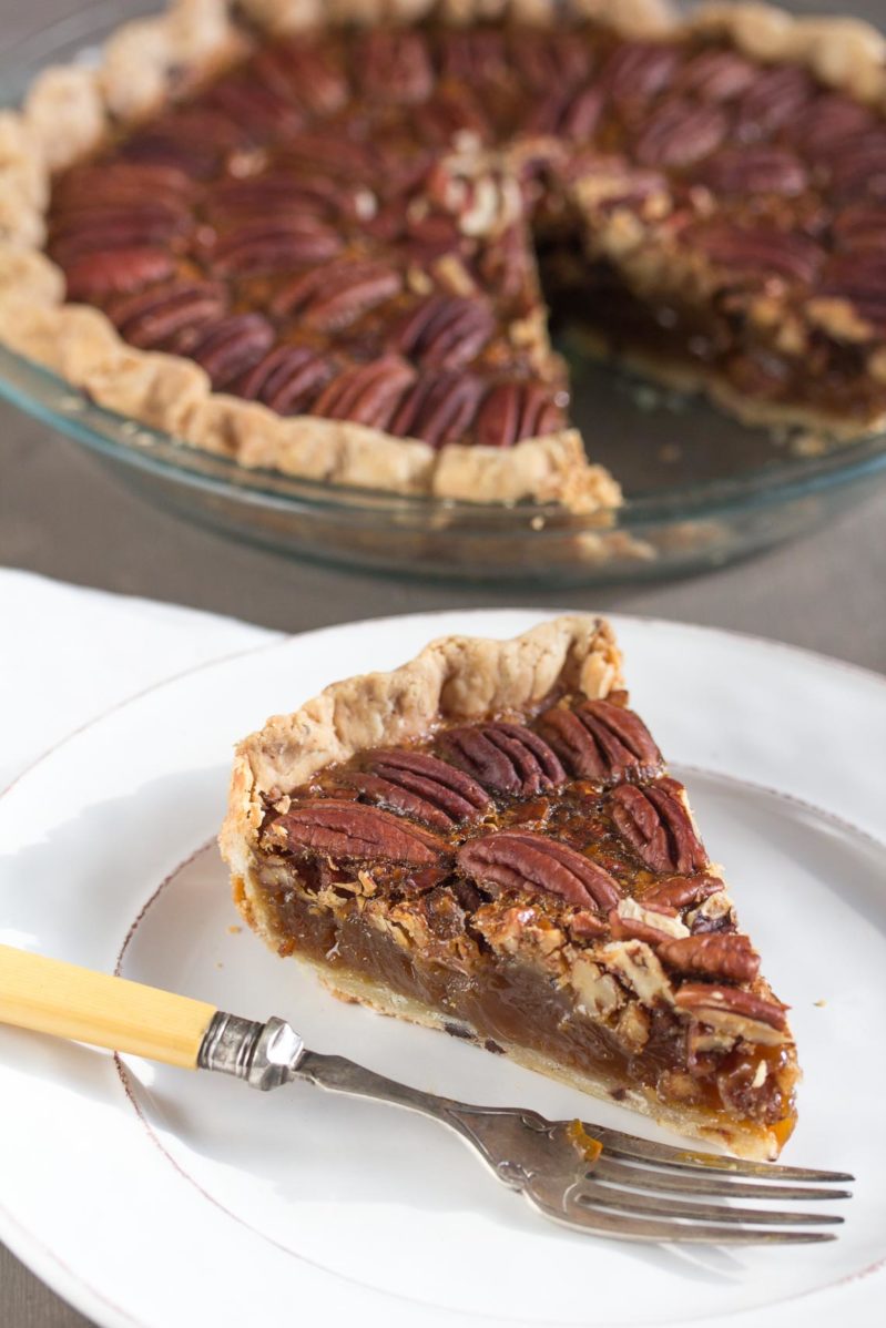 Browned Butter Salted Caramel Pecan Pie in a Chocolate Flecked Pastry ...