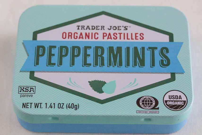 Got Bad Breathe? trader joe's peppermint tin. breath mints