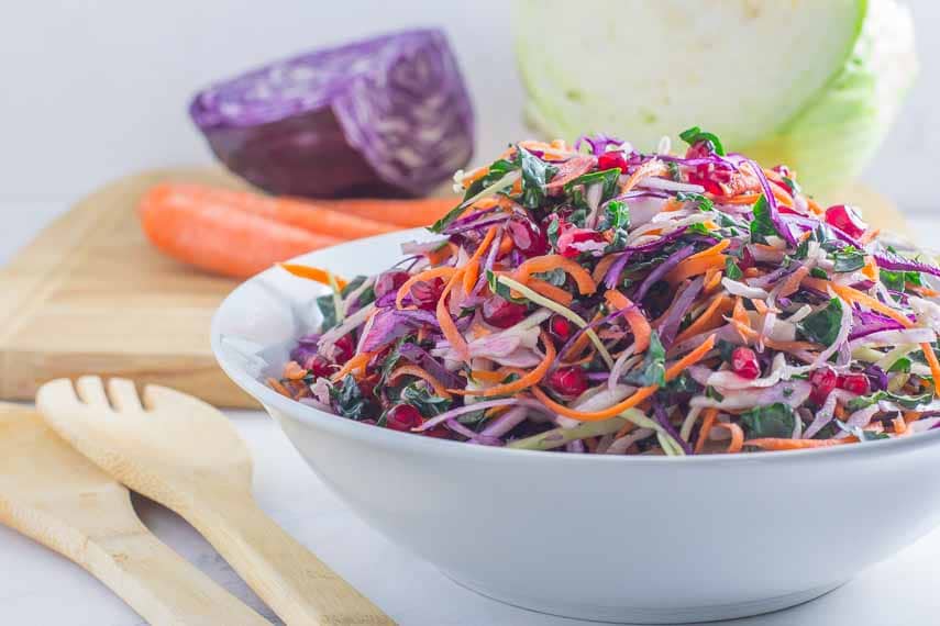 rainbow winter slaw