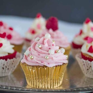 Valentine's Cupcakes closeup