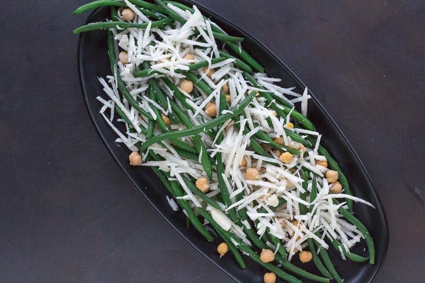 Fresh Green Bean, Chickpea & Jicama Salad