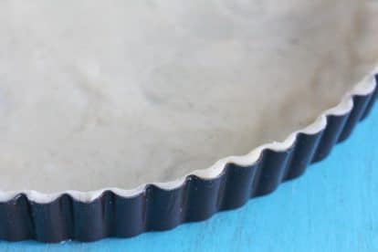Crostata & Tart crust, rolled and in fluted tart pan