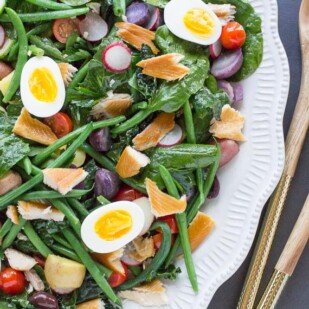 smoked trout Nicoise salad