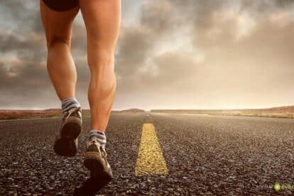 Man running.