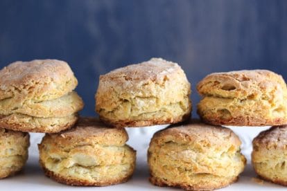 closeup of low FODMAP biscuits