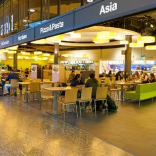 airport food. tea via 123rf
