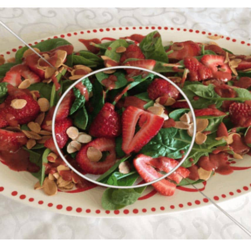 larch brook spinach salad with strawberries