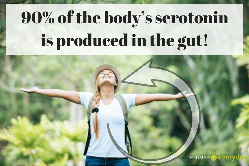 The Gut-Brain Connection: It’s Not All in Your Head - 90% of the body's serotonin is produced in the gut! 