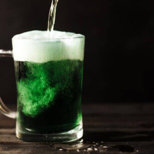 green beer for St. Patrick's Day - Low FODMAP St. Patrick's Day recipes