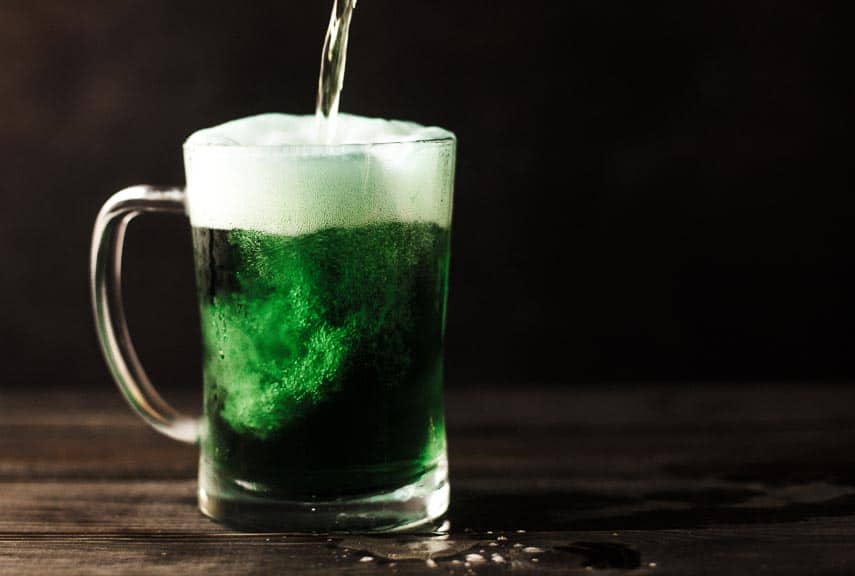 green beer for St. Patrick's Day - Low FODMAP St. Patrick's Day recipes