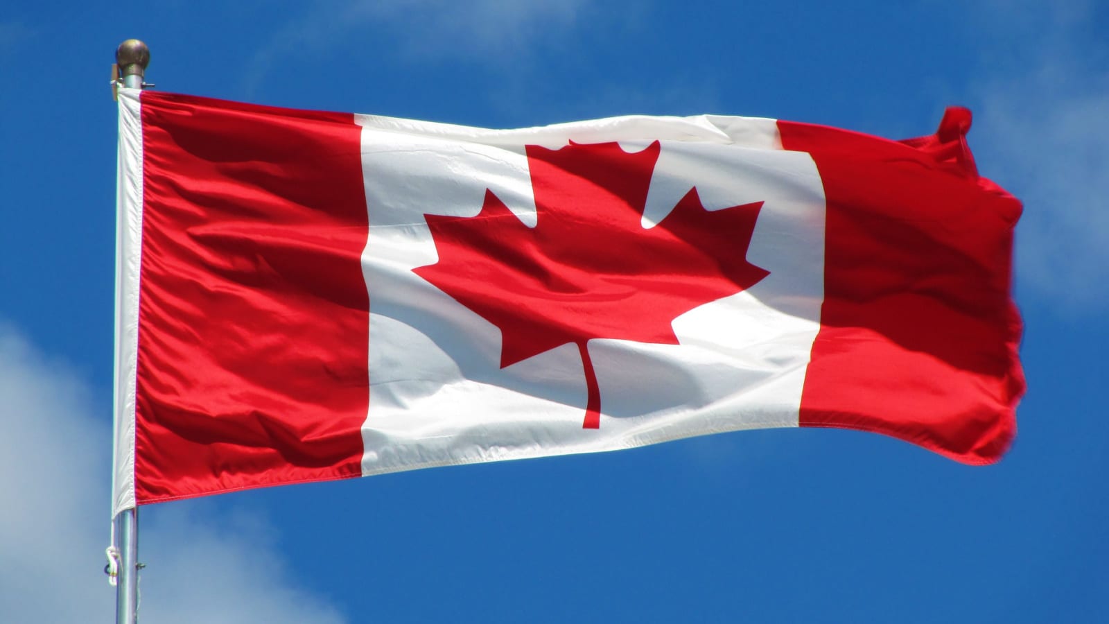 Canadian flag. 