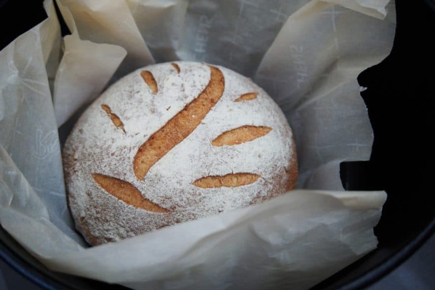 freshly baked bread