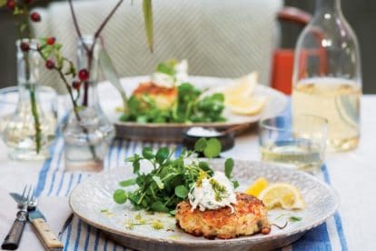 p119 cropped Salmon Fish Cakes with Horseradish Cream