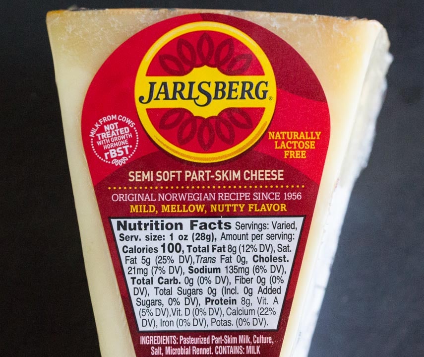Jarlsberg cheese label