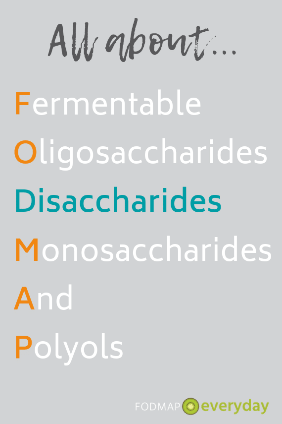 FODMAP graphic highlighting Disaccharides