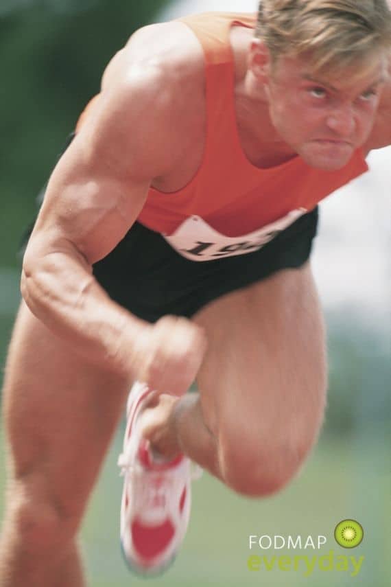 IBS & Yoga: Identifying Habits - Image of an intense runner