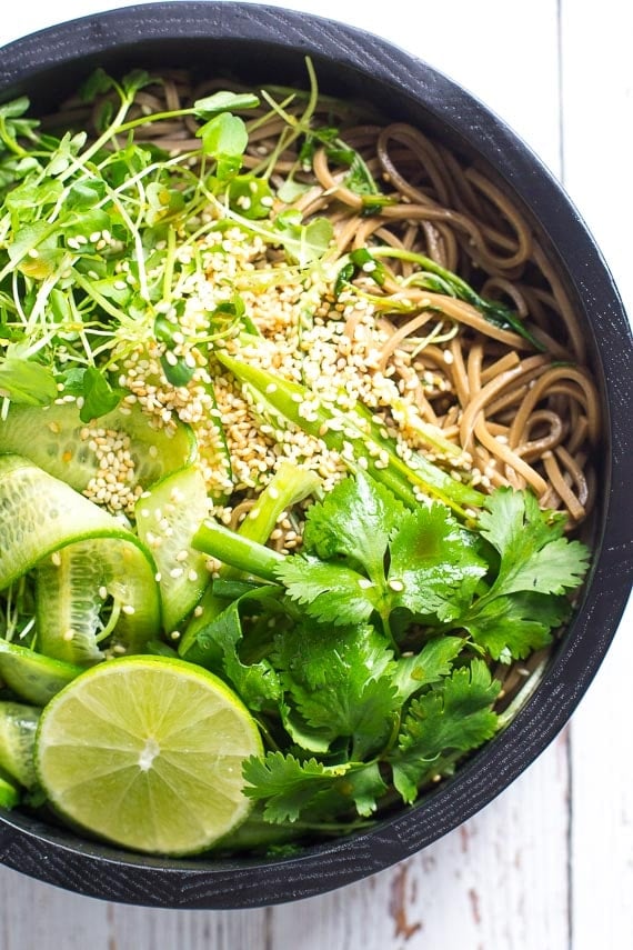 cold soba noodle salad