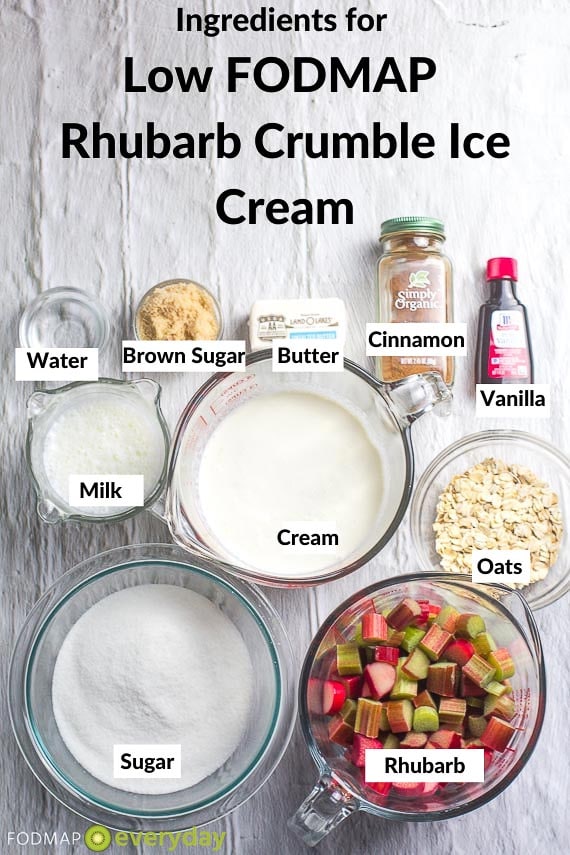 Ingredients Rhubarb Crumble Ice Cream