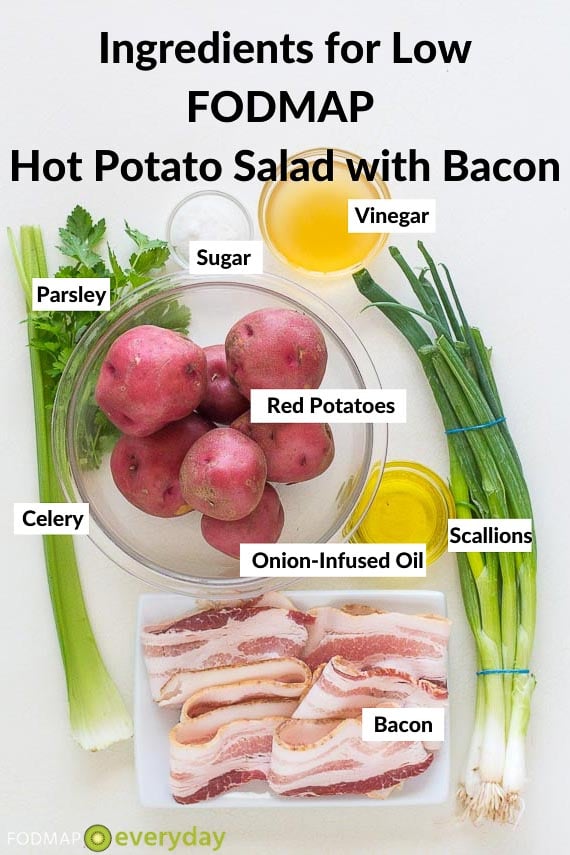 Ingredients for Hot Potato Salad
