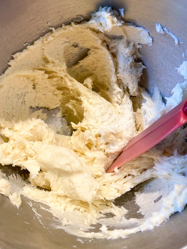 making dough for sticky buns