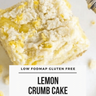 Low FODMAP Lemon Crumb Cake