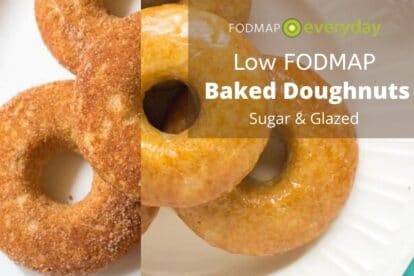 Low FODMAP Baked Doughnuts - Sugar and Glazed