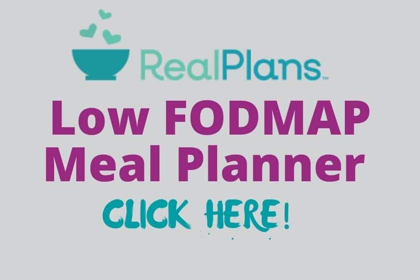 Real Plans Low FODMAP Meal Planner Graphic