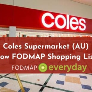 Coles Supermarket Low FODMAP Shopping List