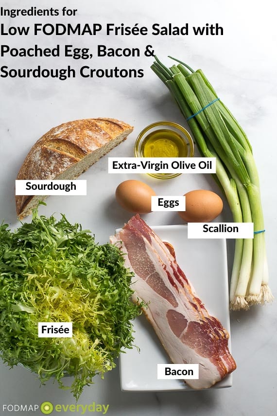 Ingredients for Frisée salad
